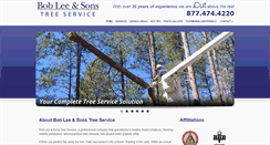 Desktop Screenshot of bobleetreeservice.com